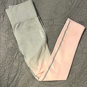 Gymshark Adapt Ombre Seamless Leggings Women Light Gray/Pink XS